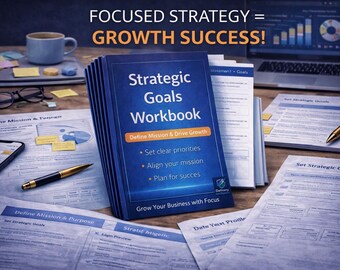 戦略目標ワークブック｜事業成長プランナー｜ミッション＆ビジョンテンプレート｜スタートアップ成功ツールキット｜創業者向け戦略ガイド