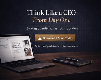 戦略的事業計画ワークブック｜スタートアップ財務モデル｜投資家チェックリスト｜キャッシュフロー＆損益分岐点ツール｜CEOプランニングキット