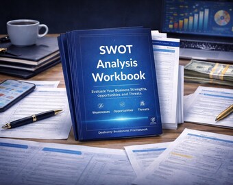 戦略計画ワークブック｜SWOT分析テンプレート｜事業成長戦略ツール｜創業者・リーダーシッププランナー