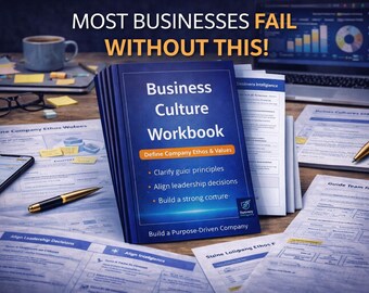 ビジネスカルチャーワークブック｜リーダーシップフレームワークテンプレート｜企業価値プランナー｜スタートアップ戦略ツール｜創業者倫理ガイド