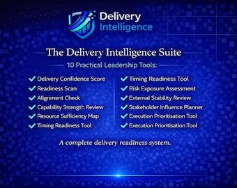 完全なデリバリーインテリジェンススイート | 10のリーダーシップツール | 戦略的デリバリーとアライメントバンドル | 即時デジタルダウンロード