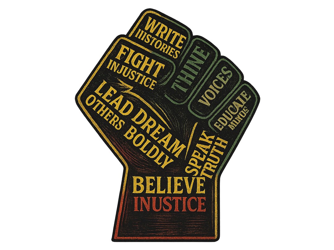 Power Fist Hand PNG, Inspiring Leaders Design, Black History Month PNG ...