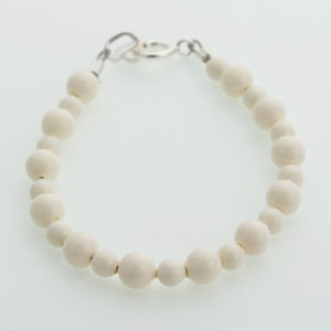 White Coral Toddler Bracelet (BCW)