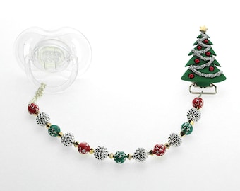 Christmas Tree Pacifier Clip (CHCT)