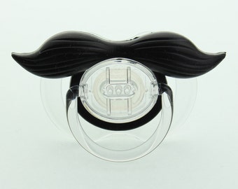 Mustache Pacifier Gentleman  Mustache Pacifier Black Mustache