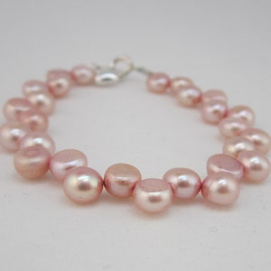 Kris Nations Freshwater Pearl Cord Bracelet - Pink