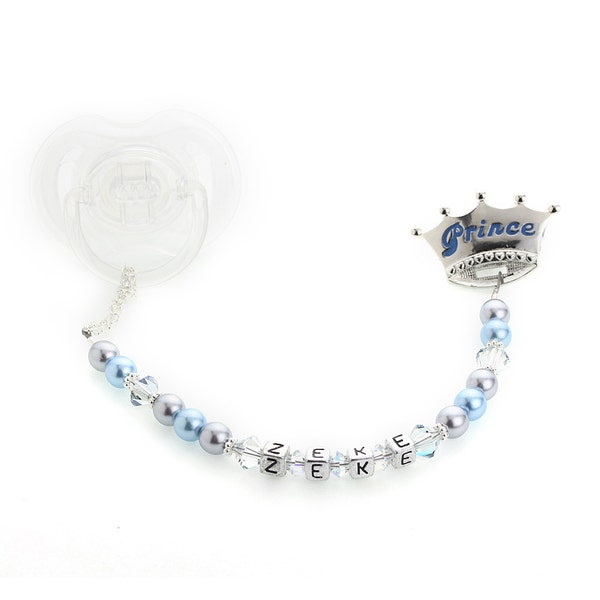 Pearl Pacifier Clip Etsy