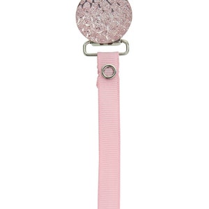 Pink Crushed Crystal Pacifier Clip (MSRP 18.00)