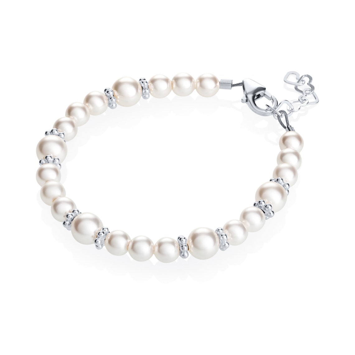 White Pearls Baby Bracelet BDW - Etsy