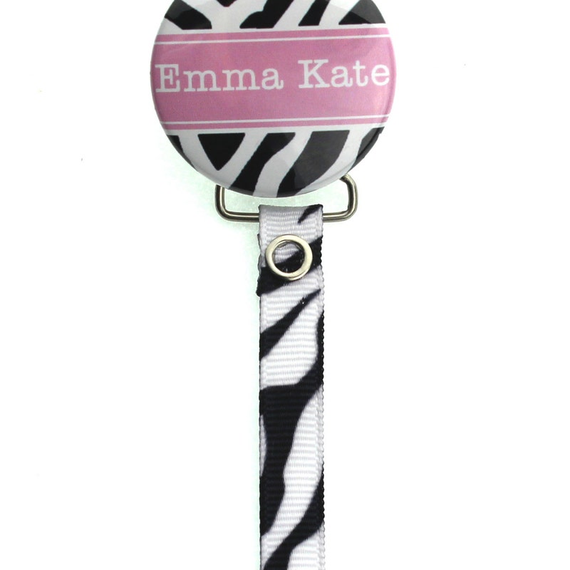 Zebra Pacifier Clip - Etsy