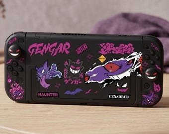Gengar Nintendo Switch 2 Hülle – Niedliche Pokémon-Anime-Schutzhülle, Kawaii-Gaming-Hülle, Geschenk für Gamer, Switch-Zubehör