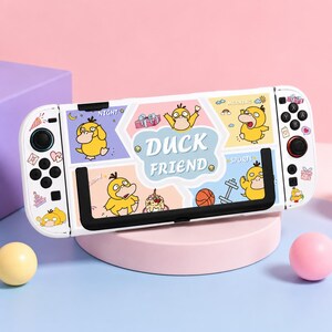 Psyduck Nintendo Switch Case – Cute Pokémon Protective Cover with Joy-Con Cases for Switch 1, OLED & Switch 2