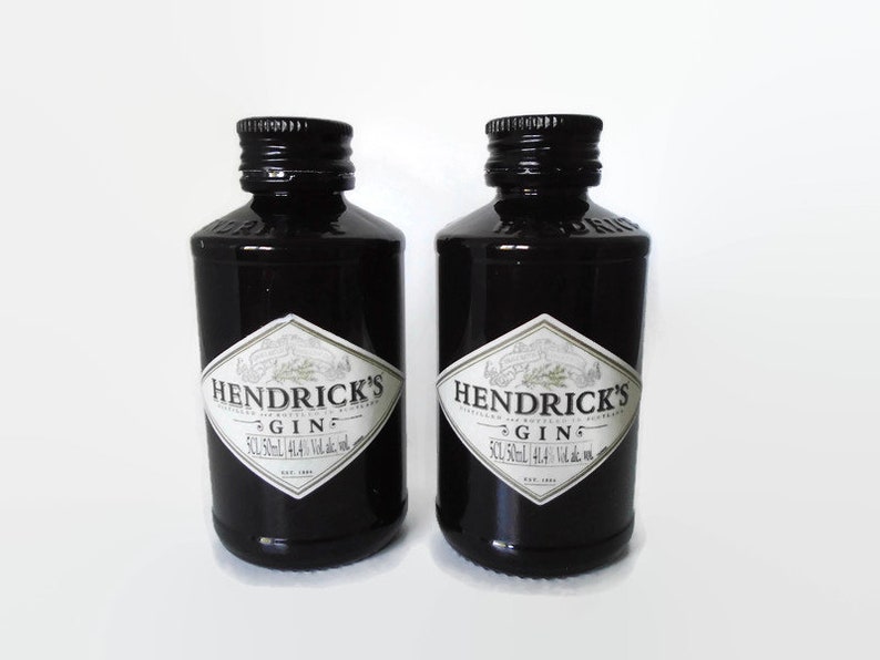 Hendricks Gin Salt and Pepper Shakers/pots Upcycled Etsy
