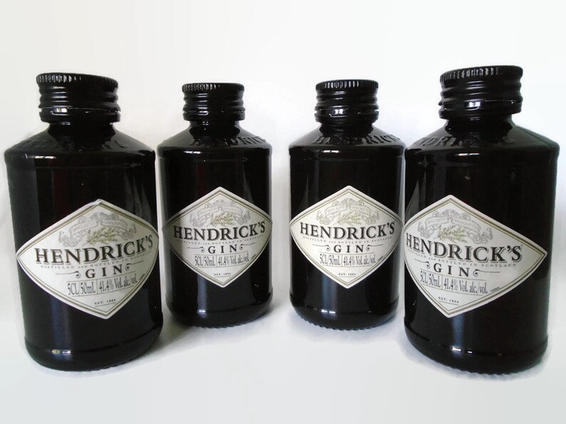Hendricks Gin Salt and Pepper Shakers/pots Upcycled Etsy