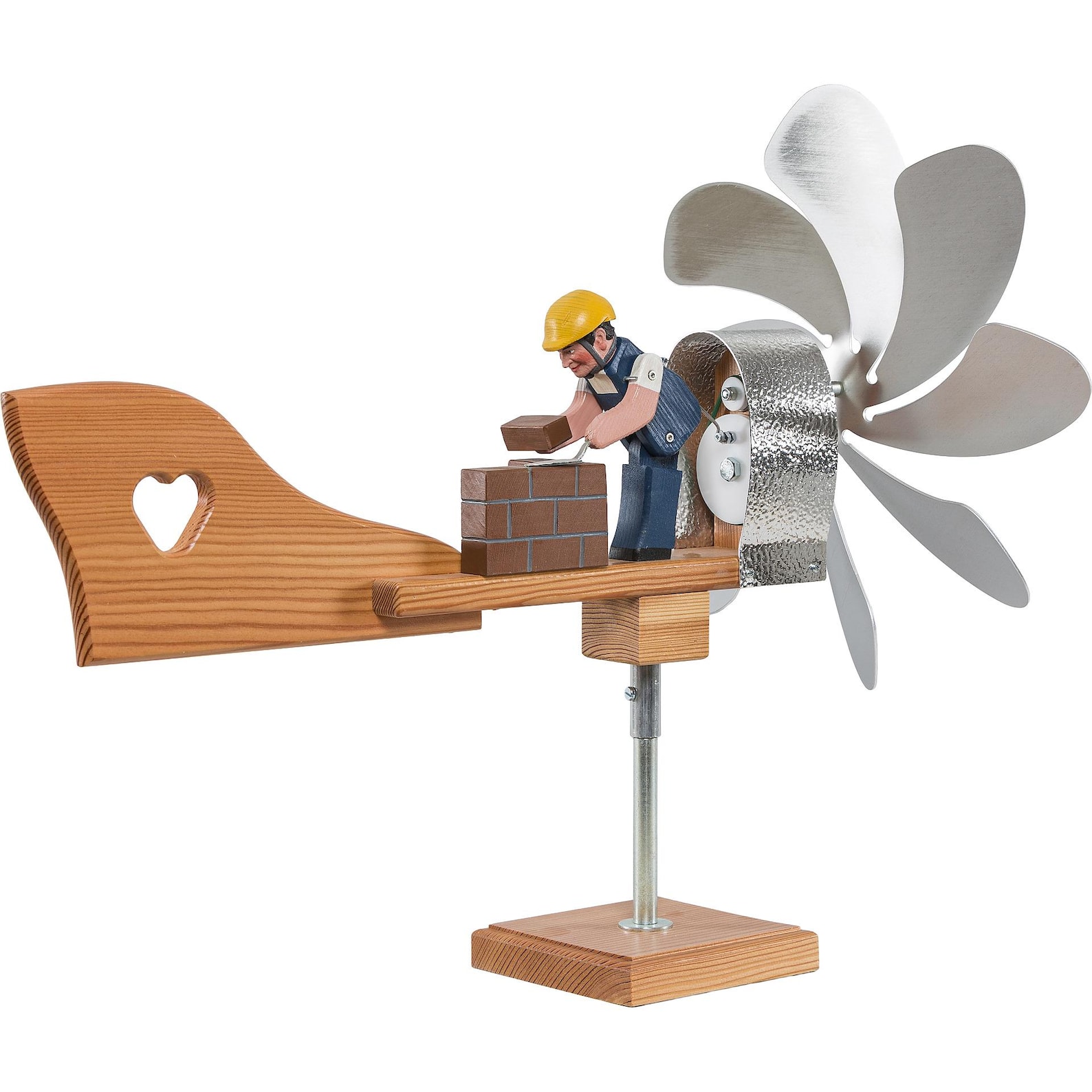 Bricklayer Wooden Whirligig – Mason, Construction Worker, Man Laying ...