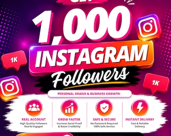 Guide för Instagrams tillväxt | Få 1 000 följare | Personligt varumärke och affärstillväxt
