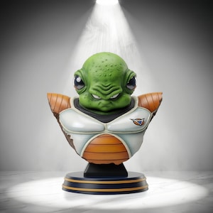 Psychic Warrior of the Interstellar Mercenary Squad Bust STL File – Anime Collectible – Instant Download