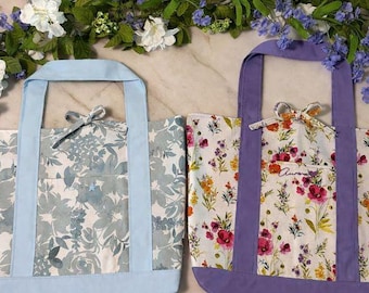 Large handmade floral Tote bag | Custom/personalization and hand embroidery optional