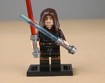 MOC Anakin Skywalker Minifigure, The Chosen One, Hero of the Clone Wars, Jedi Knight, LEGO Compatible Star Wars Collectible