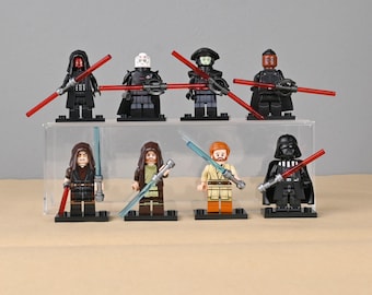 MOC Star Wars Pack de 8 figuras: El Destino de la Fuerza, Darth Vader, Anakin, Obi-Wan doble, Inquisidores, Maul, compatible con LEGO
