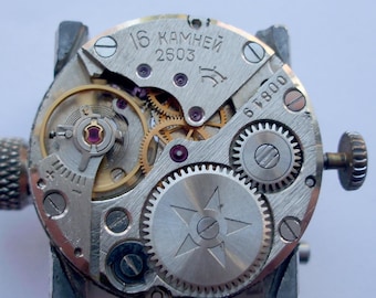 2603 ZIM Servised RUNS & Keeps time Russian watch movement 4 WATCHMAKERS - Part