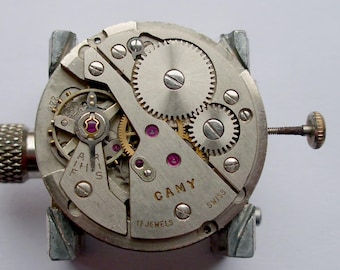VENUS 227 - Laufen & Messen Vintage Schweizer Armbanduhrwerk für Teile