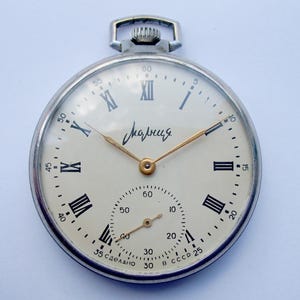 Orologio da tasca russo vintage MOLNIA cal.3602, funzionante e preciso. A+