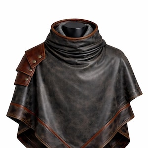 Leather Poncho - Etsy