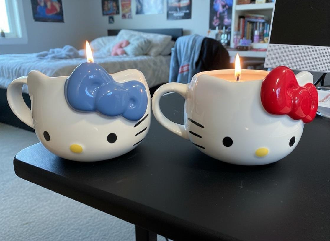 Hello Kittys Candle - Etsy