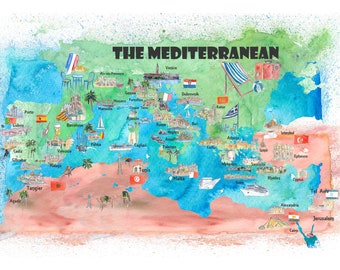 Kreta Karte Etsy