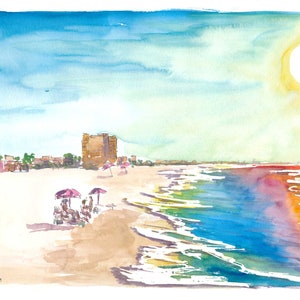Lonely Beach Time in Fort Myers Florida - Limited Edition Fine Art Print -