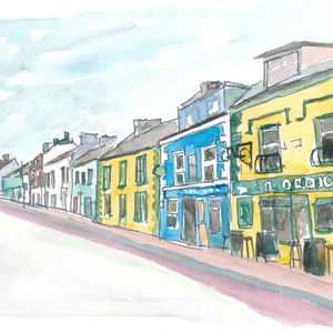 Ireland Dingle Main Street County Kerry II- Limited Edition Fine Art Print - Original Painting available