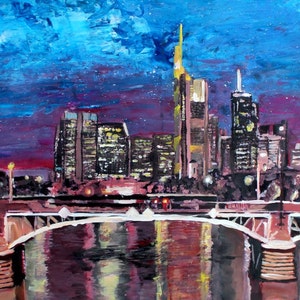 Frankfurt Main Germany - Mainhattan Skyline - Limited Edition