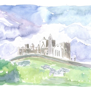 Rock of Cashel County Tipperary Ireland - Limited Edition Fine Art Print - Original Painting available