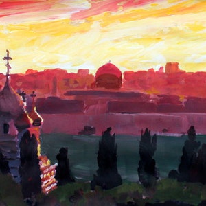Jerusalem At Sunset - Limited Edition Fine Art Print