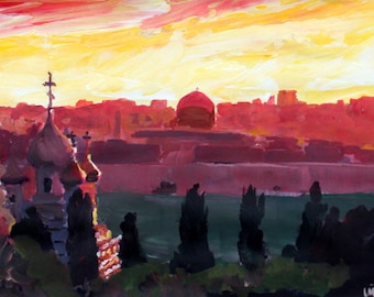 Jerusalem At Sunset - Limited Edition Fine Art Print