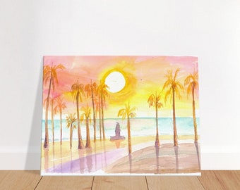 Venice Beach Sunsets are Incredible - Limited Edition Fine Art Print - Original Painting available