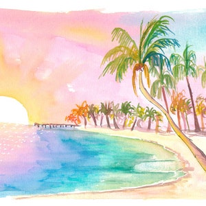Islamorada Florida Keys Beach Dreams - Limited Edition Fine Art Print - Original Painting available