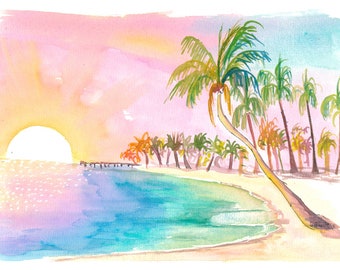 Islamorada Florida Keys Beach Dreams - Limited Edition Fine Art Print - Original Painting available