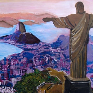 Rio De Janeiro With Christ The Redeemer- Limited Edition Fine Art Print