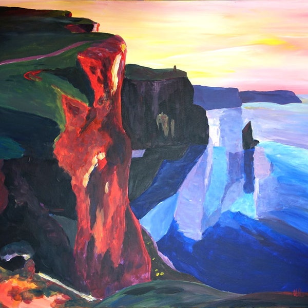 Ireland Painting Etsy