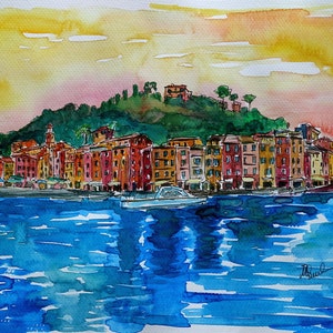 Picturesque Portofino in Ligure Italy - Limited Edition Fine Art Print