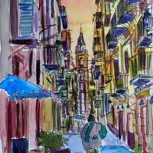 Fascinating Palermo Sicily Street Scene - Limited Edition Fine Art Print