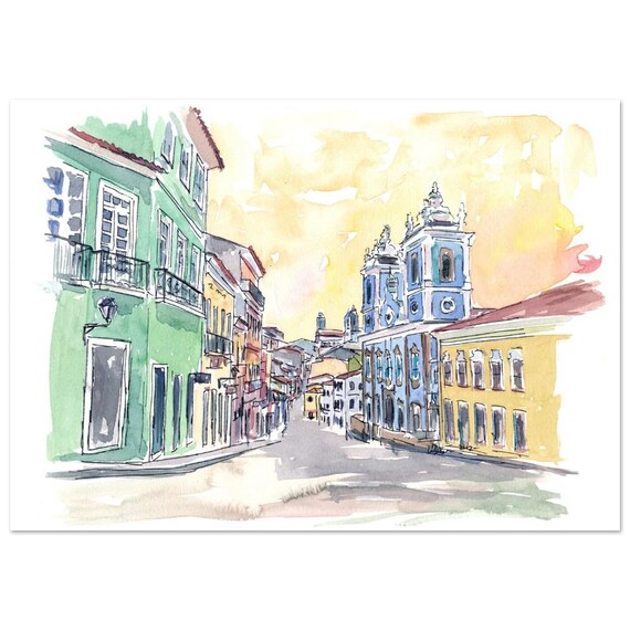 San Salvador De Bahia - Brazil Colonial Old Town - Limited Edition