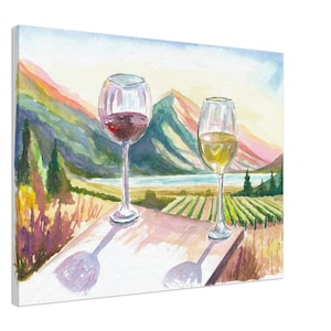 Vineyard Dream A Napa Valley Serenade - Limited Edition Fine Art Print - Original Painting available