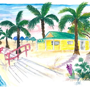 St Pete Beach FL Scene in Pass-A-Grille - Limited Edition Fine Art Print - Original Painting available
