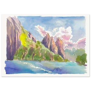 Rotenfels Blick von der Nahe bei Bad Kreuznach - Limited Edition Fine Art Print