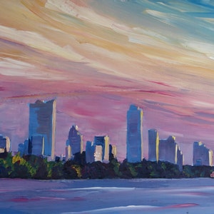 Astonishing Austin Texas Skyline at Dusk - Limited Edition Fine Art Print