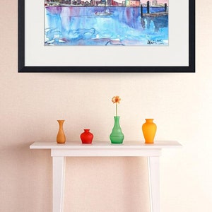 Hamburg Skyline with Elbe Philharmonic Hall at Dusk Painting & Fine Art Print image 3