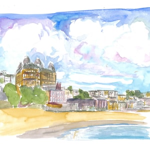 Scarborough North Yorkshire UK Bay And Beach - Limited Edition Fine Art Print - Original Available